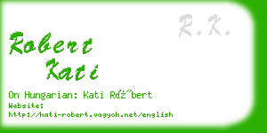 robert kati business card